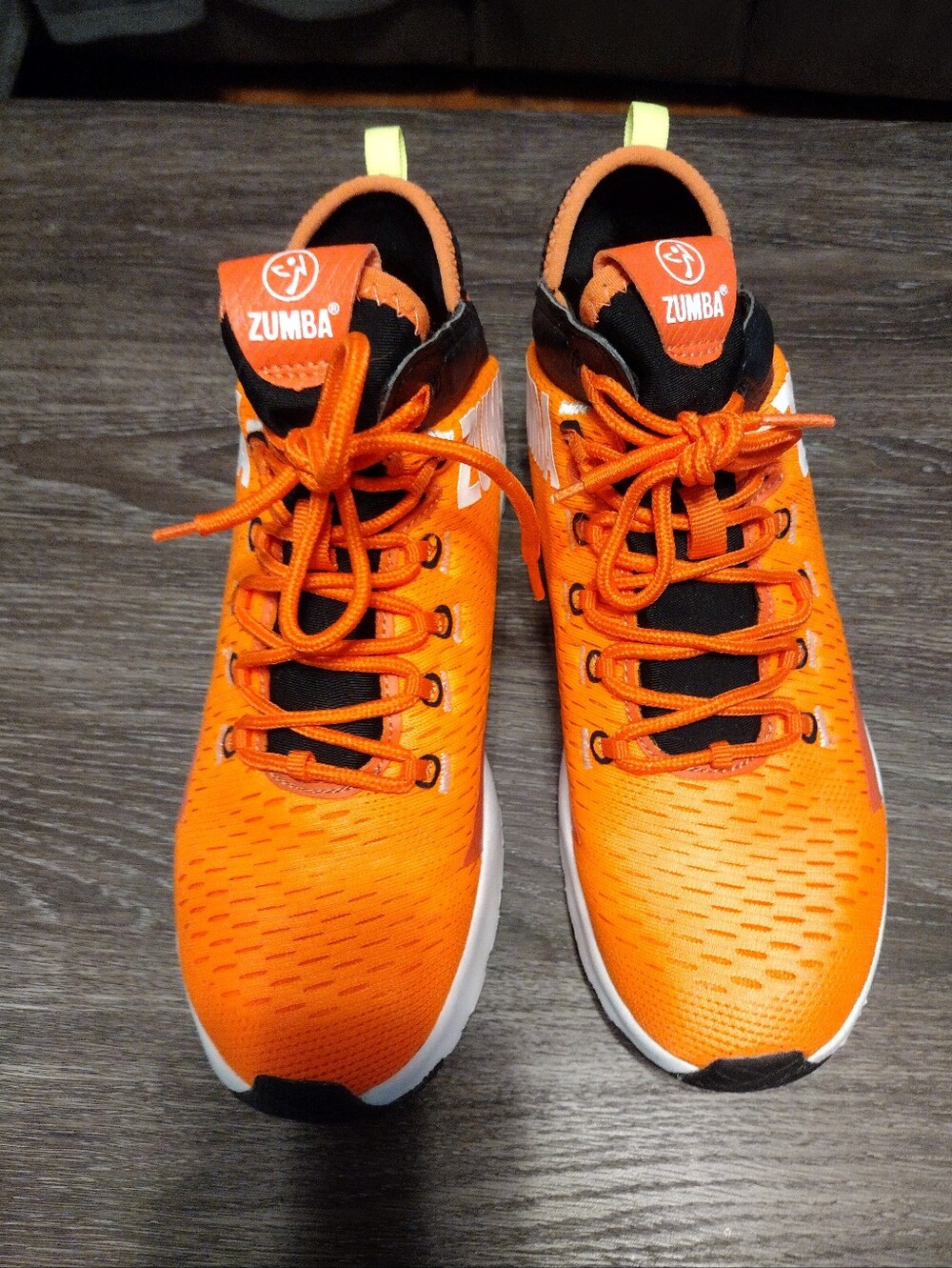 Zumba Fitness Orange and Black Training Sneakers